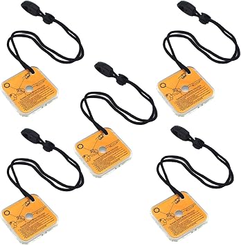 5pcs Emergency Survival Signal Mirror, Outdoor Multifunctional Military Grade Survival Emergency Reflective Signal Star Flash Mirror Tool with Lanyard Whistle for Adventure, Rescue, Floating
