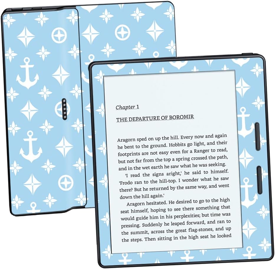 MightySkins Skin Compatible with Amazon Kindle Oasis 6" (8th Gen) - Baby Blue Designer | Protective, Durable, and Unique Vinyl Decal wrap Cover | Easy to Apply, Remove | Made in The USA