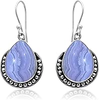 Vista 43 de Veracity Jewelry - Aretes de plata de ley con piedras preciosas para mujeres y niñas, regalo para su cumpleaños, aniversario, esposa, mamá, novia