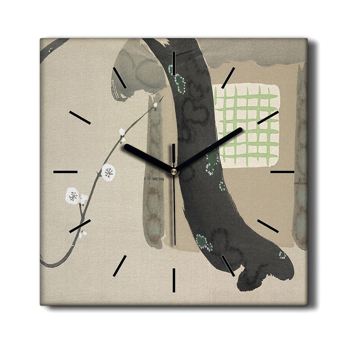 Horloge sur toile silencieuse Coloray pour supprimer le tic-tac du salon