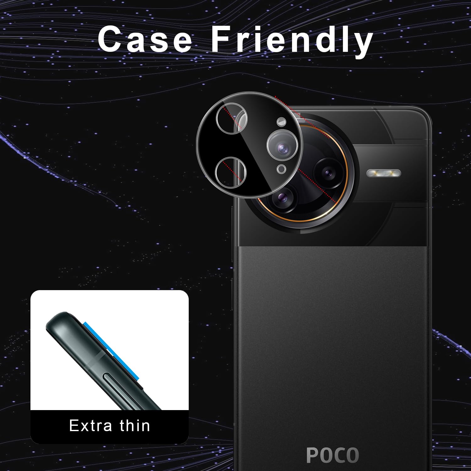 Holilo Protezione In Vetro Temperato Per Fotocamera Xiaomi POCO F7 Ultra 5G – 2 Pezzi, 9H Anti-Graffio E Anti-Impronta