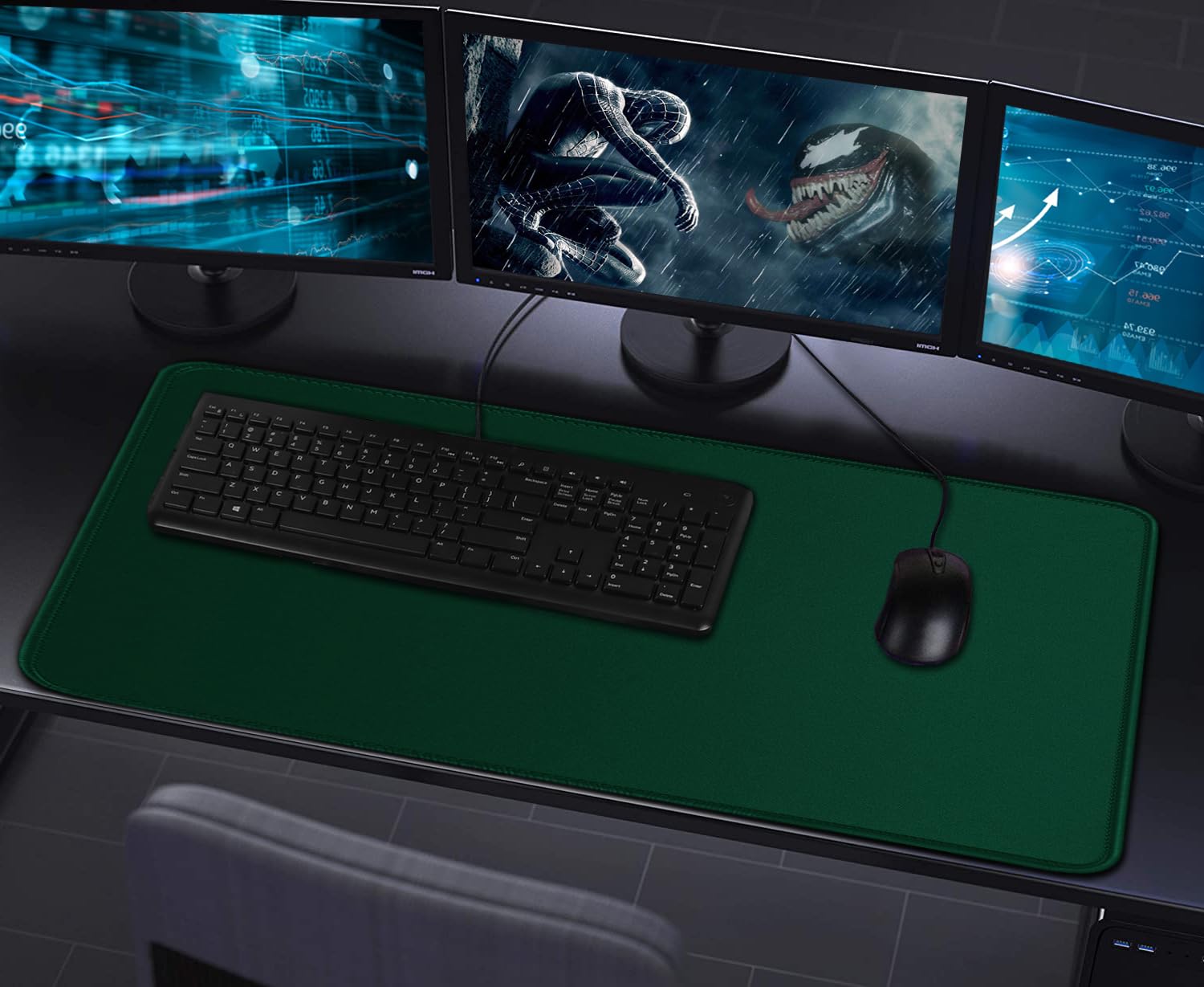 Tappetino per mouse da gioco con bordi cuciti, base in gomma naturale antiscivolo resistente, impermeabile, tappetino per tastiera del computer, per professionisti, giocatori, desktop, ufficio, casa,