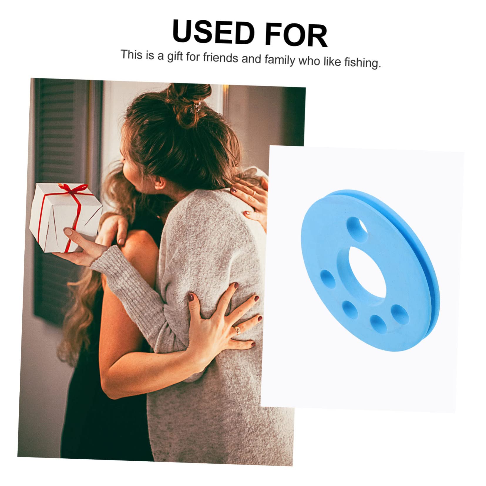 GALPADA Foam Coil Fishing Reel Line Keeper Fishing Line Spools Reel Organizer Spool Coil Foam Random Color