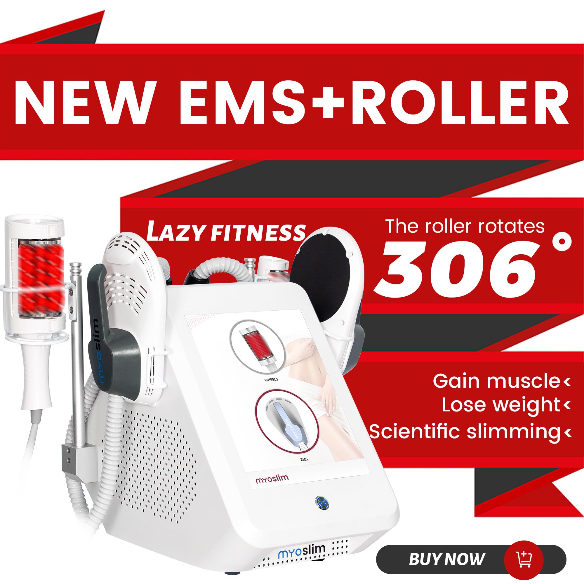 Máquina de masaje de celulitis con rodillo de bolas interior al vacío de 360 ​​grados para pérdida de peso adelgazamiento muscular y eliminación de grasa corporal.