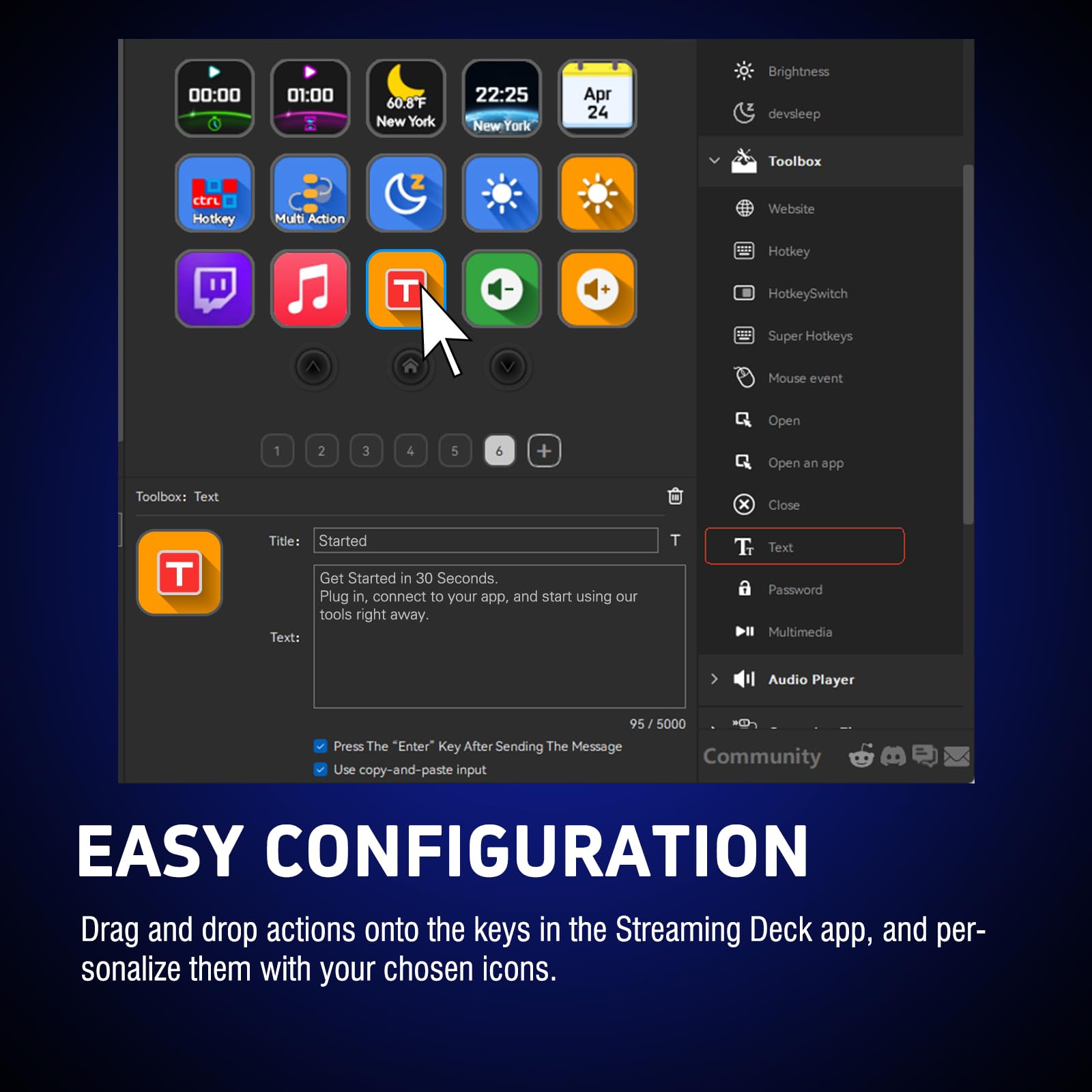 Clavier Numérique, Contrôleur de Flux 18 touches programmables, Pad Visuel AI USB pour OBS, YouTube, Bureau, Ordinateur