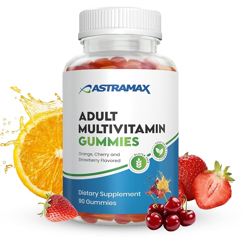 Astramax Multivitamínico adulto em gomas com vitaminas A, C, D, B12 e zinco, 90 gomas
