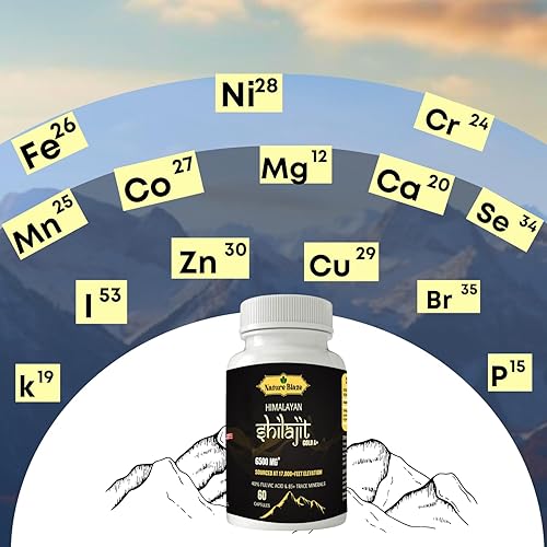 Vista 7 de Cápsulas orgánicas puras de Shilajit del Himalaya para hombres y mujeres (60 cápsulas (paquete de 1)