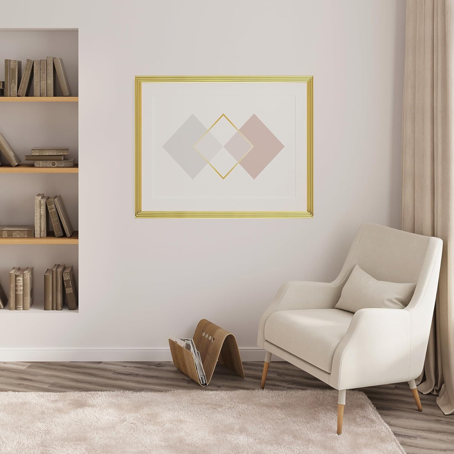 Glossy Gold Finish Wall Molding Trim, 196.8"L x 0.79"W Peel and Stick Corner Guards, Protection & Decoration for Countertops, Furniture Cabinets and Tables - Image 9