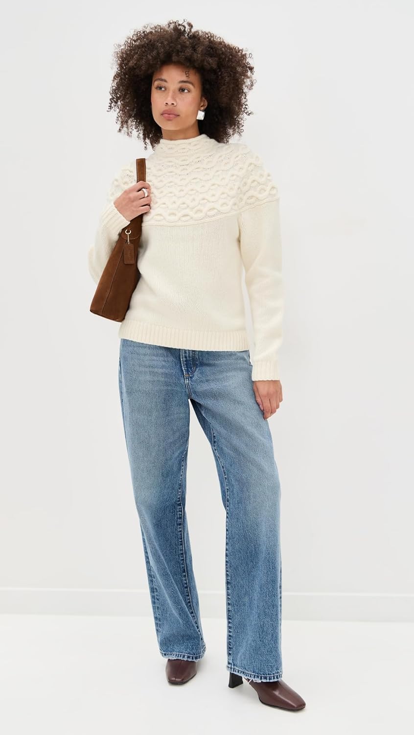 Theory Women's Cable Yoke Sweater - Image 3