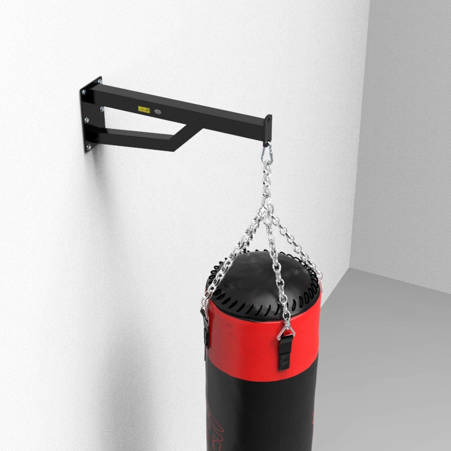 ZHANGQINGXIU Boxing Bag Wall Mount Bracket Heavy Duty Punch Bag Hanger Wall Hanger Load-Bearing 250kg, 2 Sizes (Color : Black, Size : 60cm)