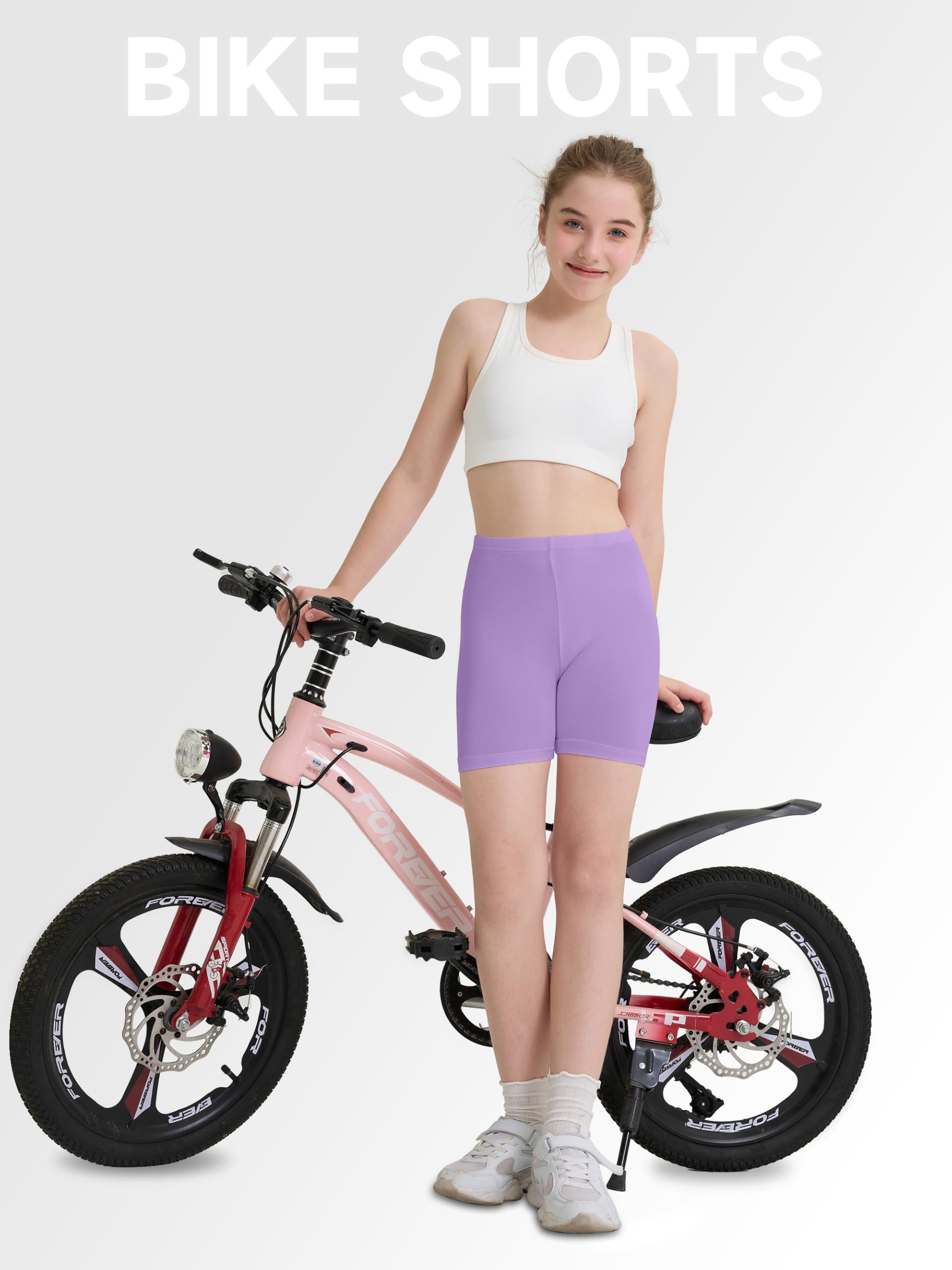10er Pack Radlerhosen für Mädchen | Turnhose & Unterziehshorts für Kleinkinder Weiche Sport Bike Shorts Mehrfarbig Für Tanz, Yoga, Schule