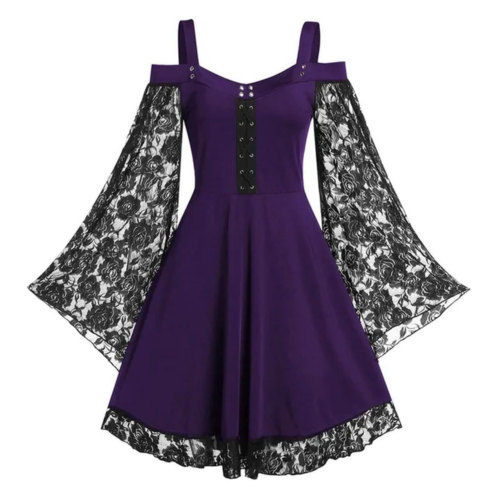 Robe de soirée imprimée violette grande taille XXXL pour vos fêtes élégantes