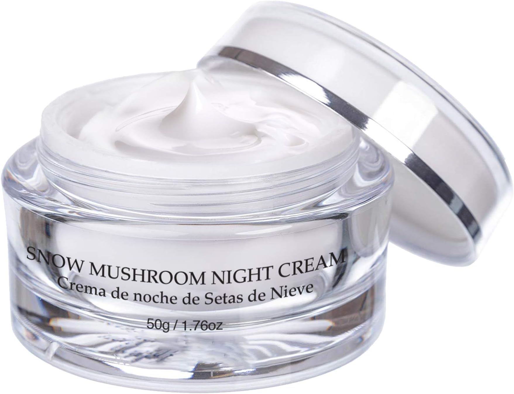- Vivo Per Lei Snow Mushroom & Peony Night Moisturizer - Anti Wrinkle Cream for Sensitive Skin - Anti Aging Night Cream with Shea Butter & Collagen - Paraben Free Moisturizer for Skin Woes - 50g