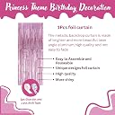 FI - FLICK IN 71 pcs Princess Theme Birthday Decoration for Girls Balloon Garland Kit Princess Figure Cutouts Cake Topper 1st Birthday Princess Party Decoration for Girls (Pack of 71, Multicolor) gallery image