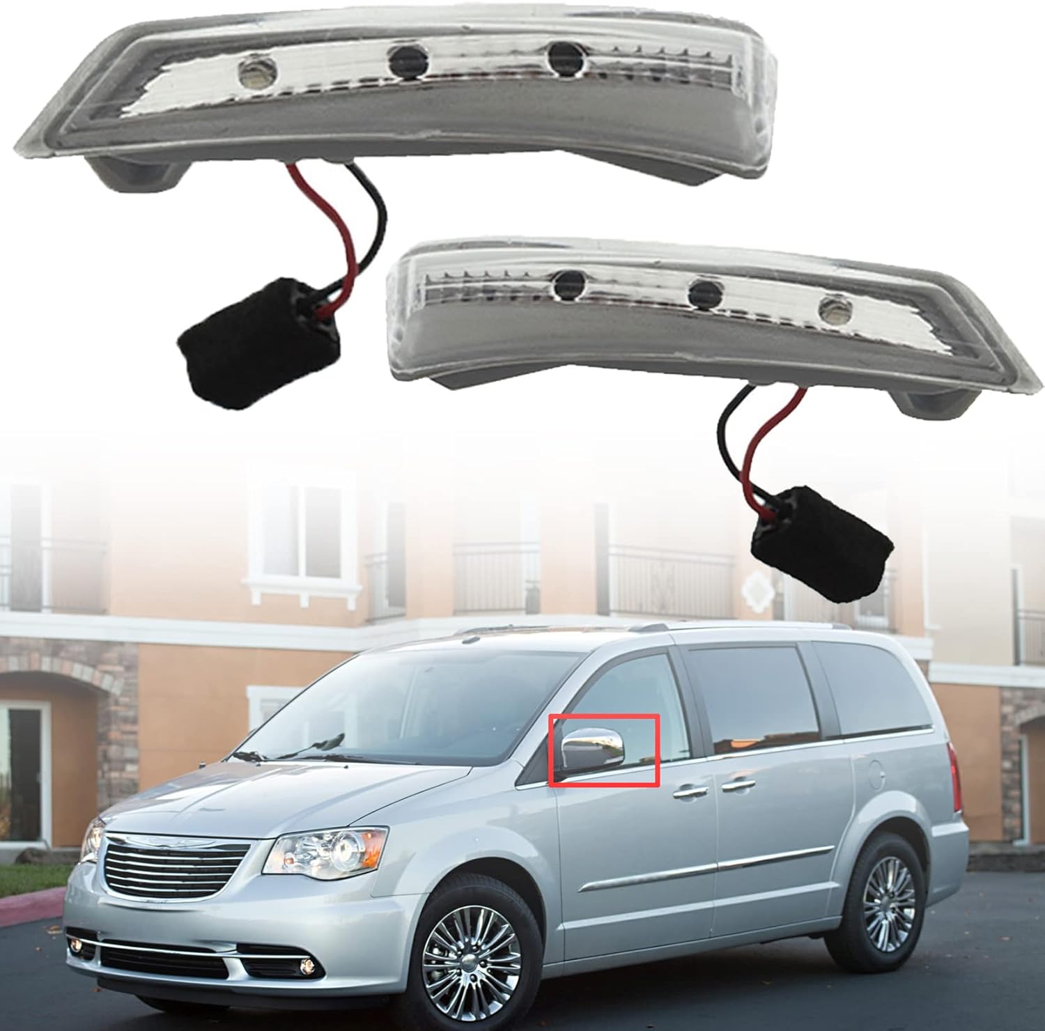 SEBLAFF Replacement Outside Door Mirror Turn Signal Light (Driver & Passenger)