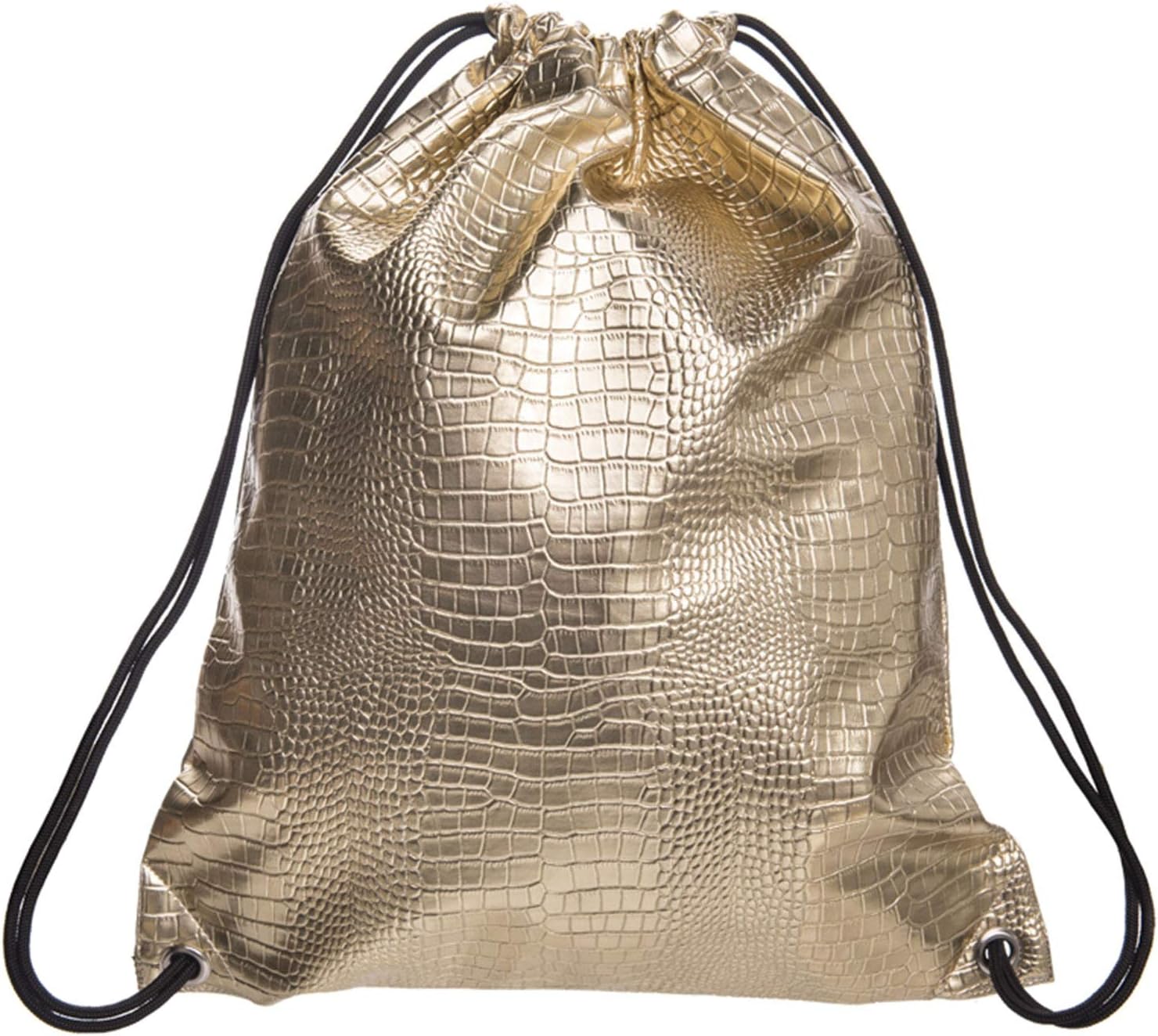 PREMYO Drawstring Gym Bag Backpack Quote Print Rainbow Rucksack for School Sports Travel Women Children Birthday Present