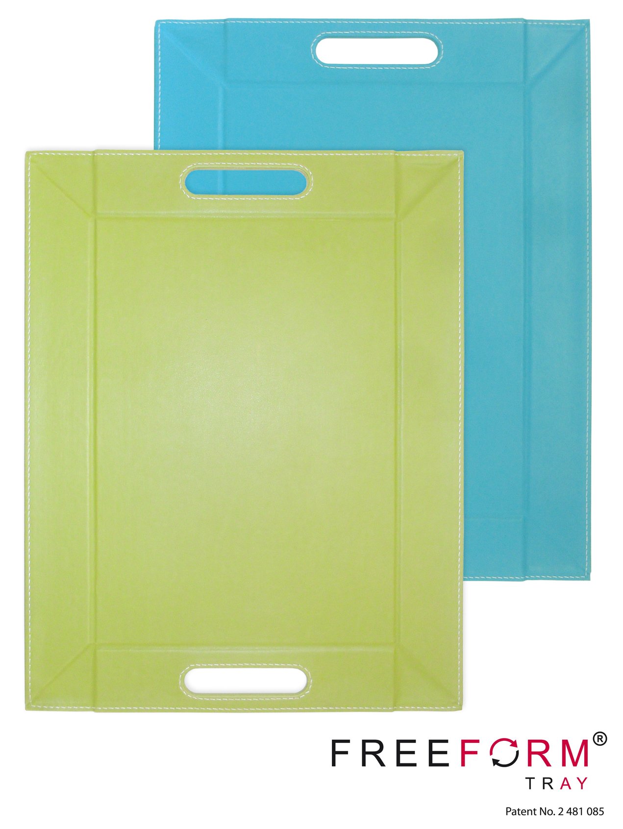 I Style My Home Free Form Plateau Multifonctions Vert/Turquoise Taille M 55 x 41 cm