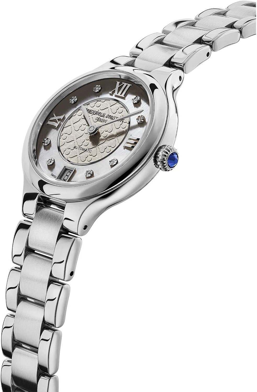 Frédérique Constant Orologio Analogico Quarzo Svizzero da Donna con Cinturino in Acciaio Inox FC-306LGHD3ER6B Frédérique Constant Orologio Analogico Quarzo Svizzero da Donna con Cinturino in Acciaio Inox FC-306LGHD3ER6B