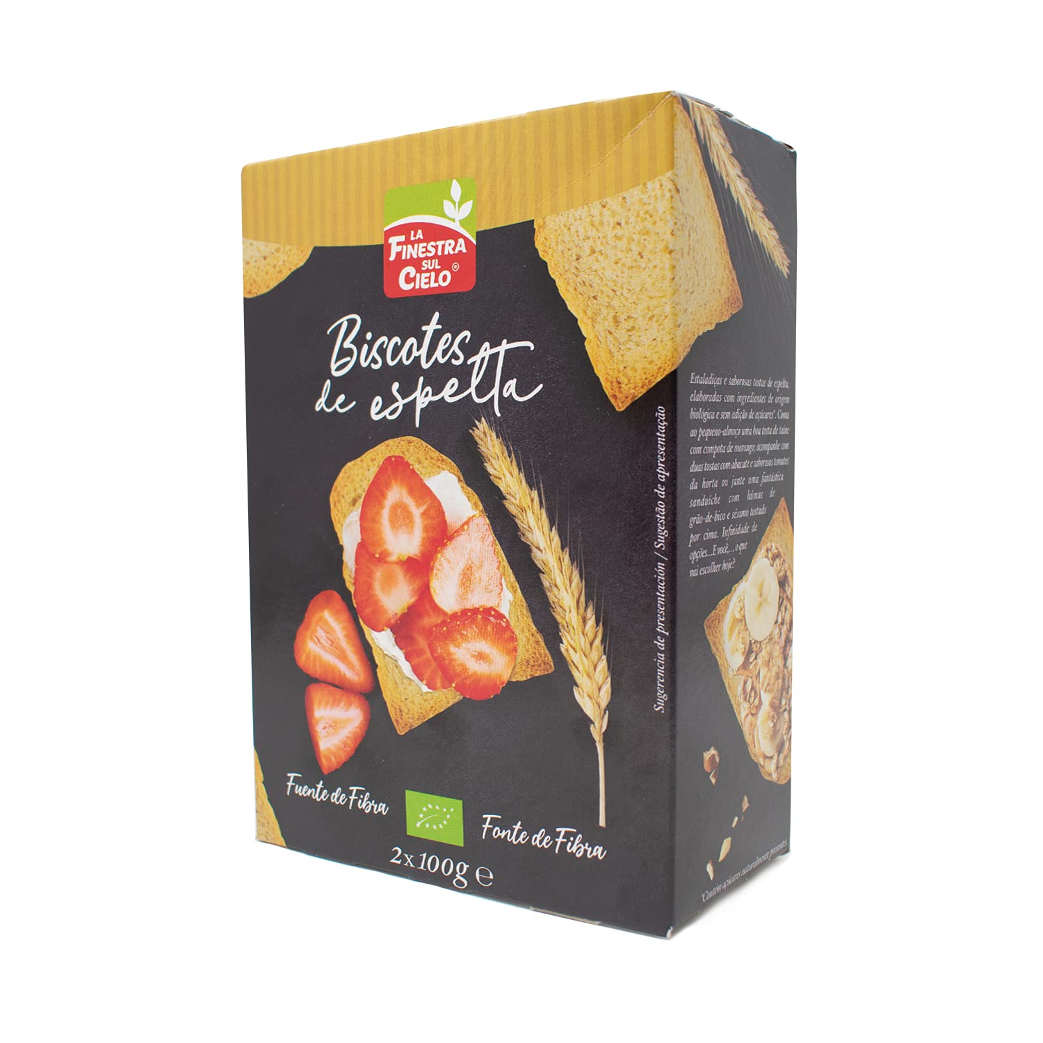 Biscotes de Espelta Bio 200g La Finestra sul Cielo