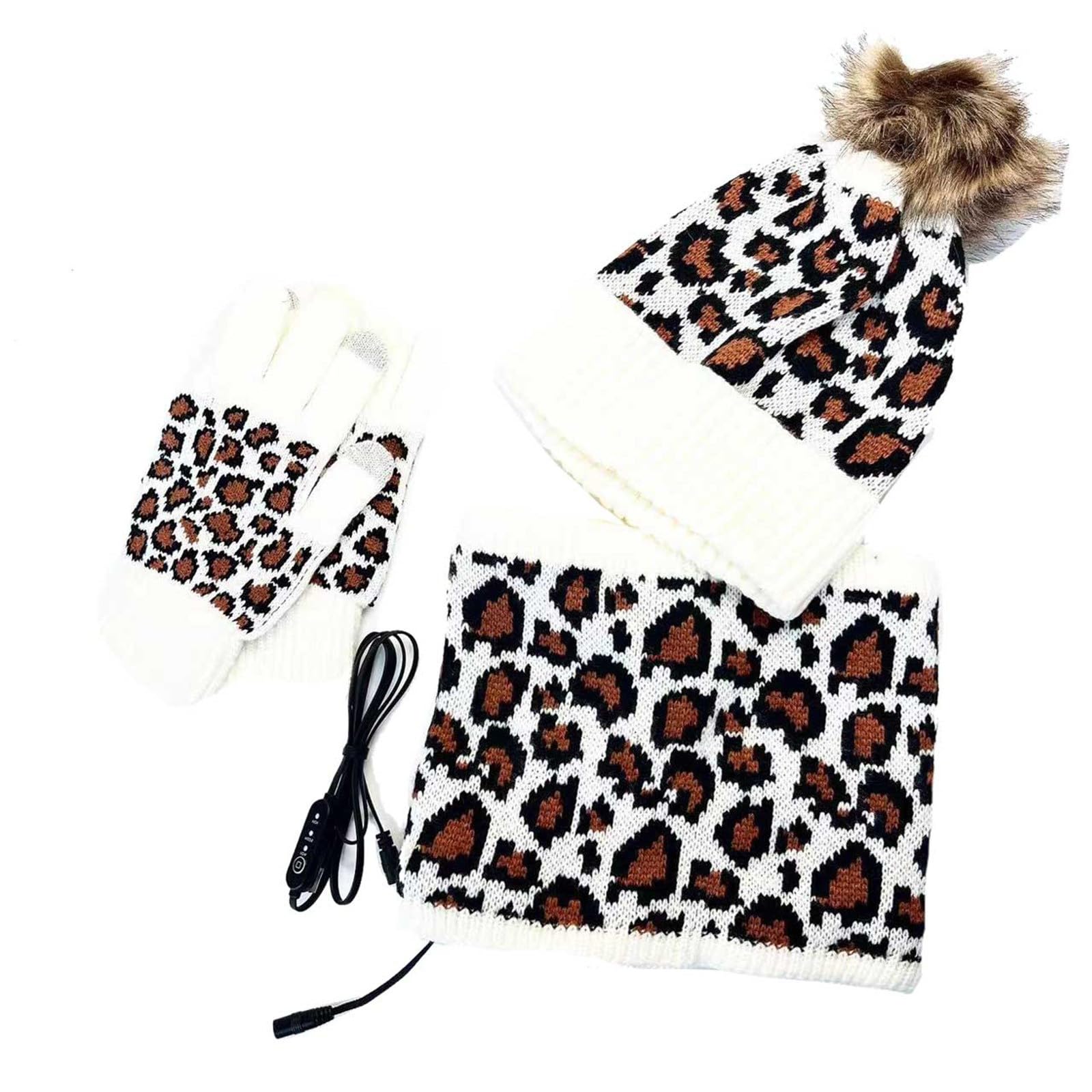 Ensemble Bonnet Echarpe Gant Homme Coupe-Vent Écharpe Chaude 2 En 1 Tricot Hiver Beanie Pour Et Femme Moto Running Ski Snowboard Cagoule Cachemire Tour De Cou