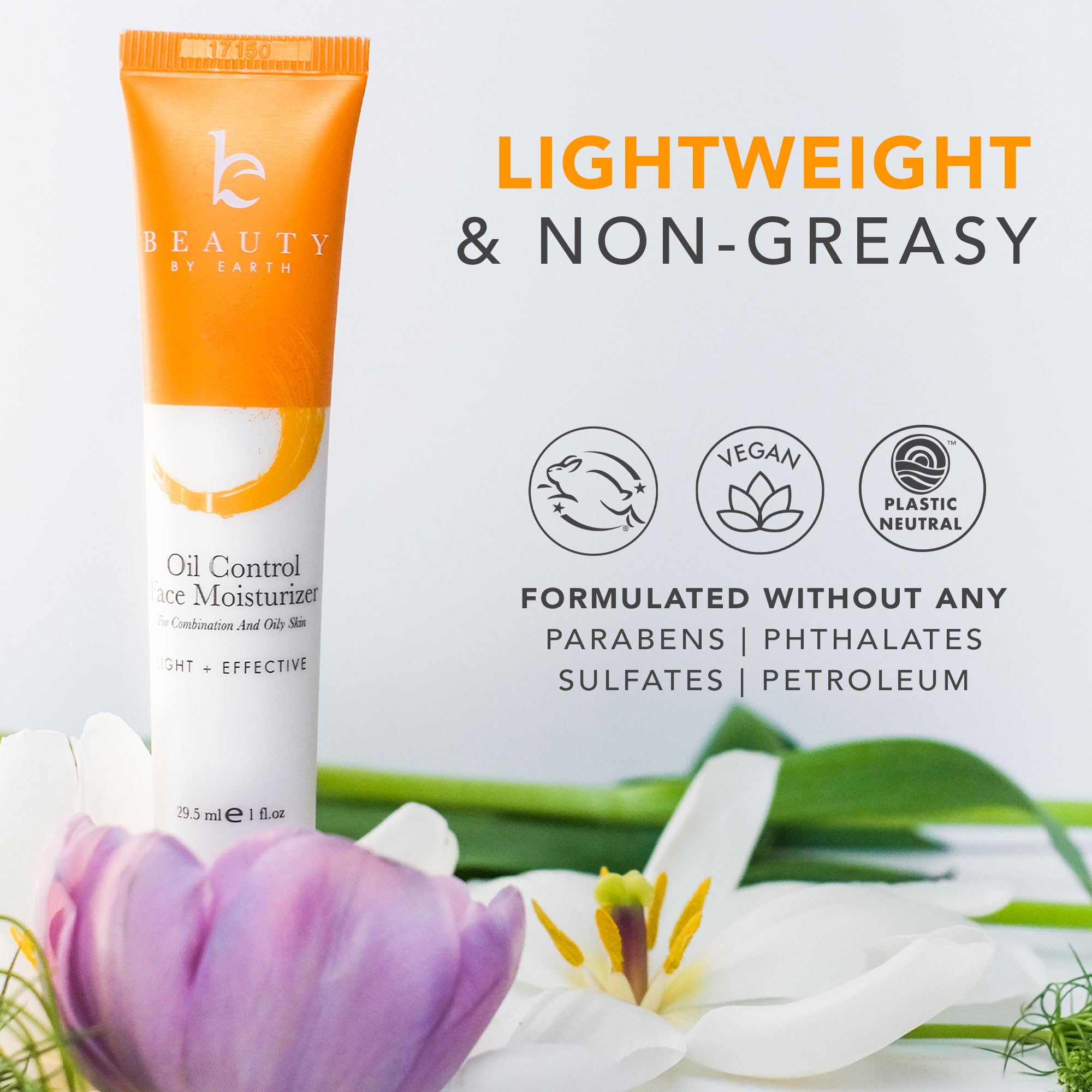 Beauty By Earth Crème hydratante pour le visage bio et naturel Visage Quotidien Crème hydratante pour Sensible, ou Combo peau grasse; Lumière et apaisante pour hommes et femmes