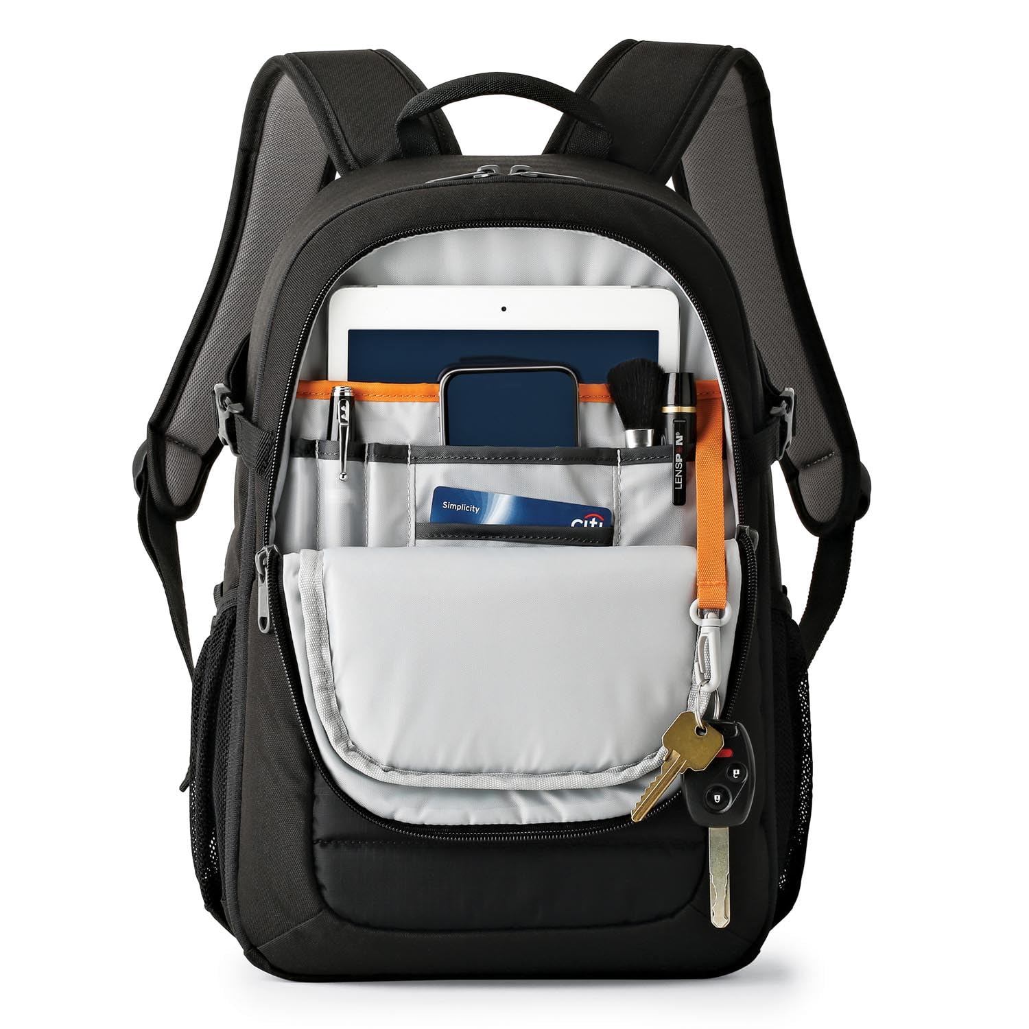 Manfrotto Befree Advanced kit Foto da Viaggio,Chiusura Gambe Twist, Alluminio, Testa a Sfera e Zaino Lowepro Tahoe 150, DSLR con Lente Montata, CSC, Mirrorless, 10" Tablet, Accessori Camera