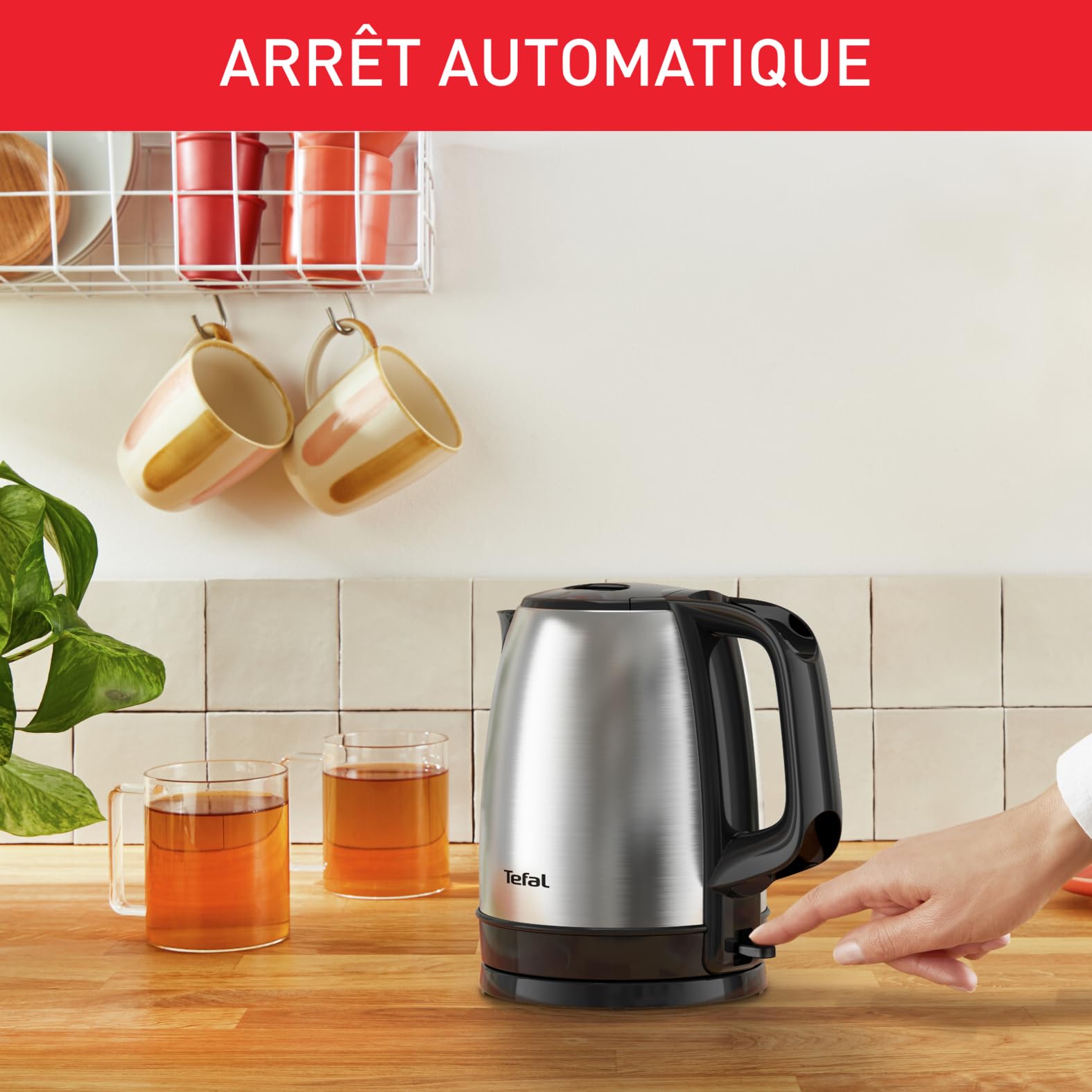 TEFAL Bouilloire Inox 1,7L sans fil KI150D10