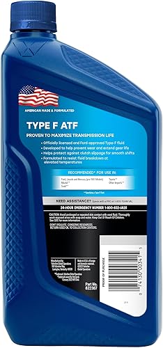 Miniatura 3 de Valvoline Type F (ATF) - Fluido de transmisión automática 1 qt, Estuche de 6