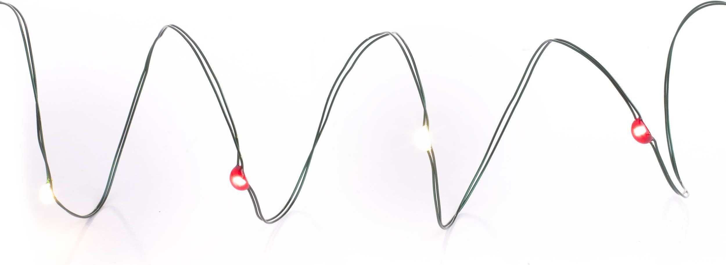 S4 Lights 18 Light Candy Cane Battery Operated LED Christmas Lights