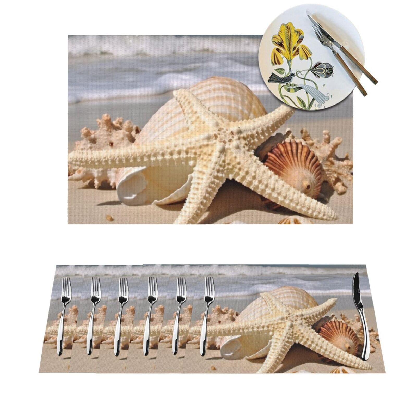 Sets de table tissés en PVC résistants à la chaleur et lavables pour votre table
