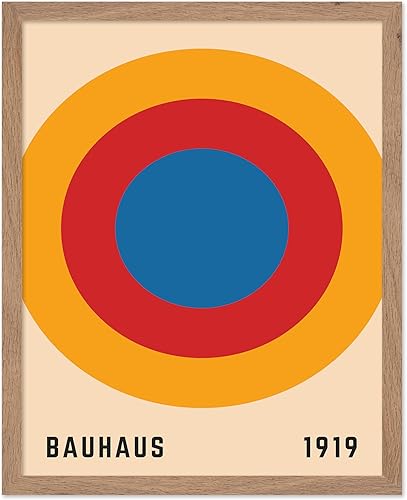 Miniatura 11 de Monem Art Bauhaus Póster – Impresión de sol de California – Arte de círculos arcoíris – Arte geométrico – Arte bohemio chic – Arte moderno de