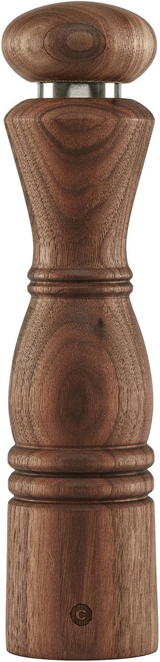 CrushGrind Paris Oiled Walnut 11" Mill With Ceramic Grinder for Salt Pepper and Spices Danish Designed