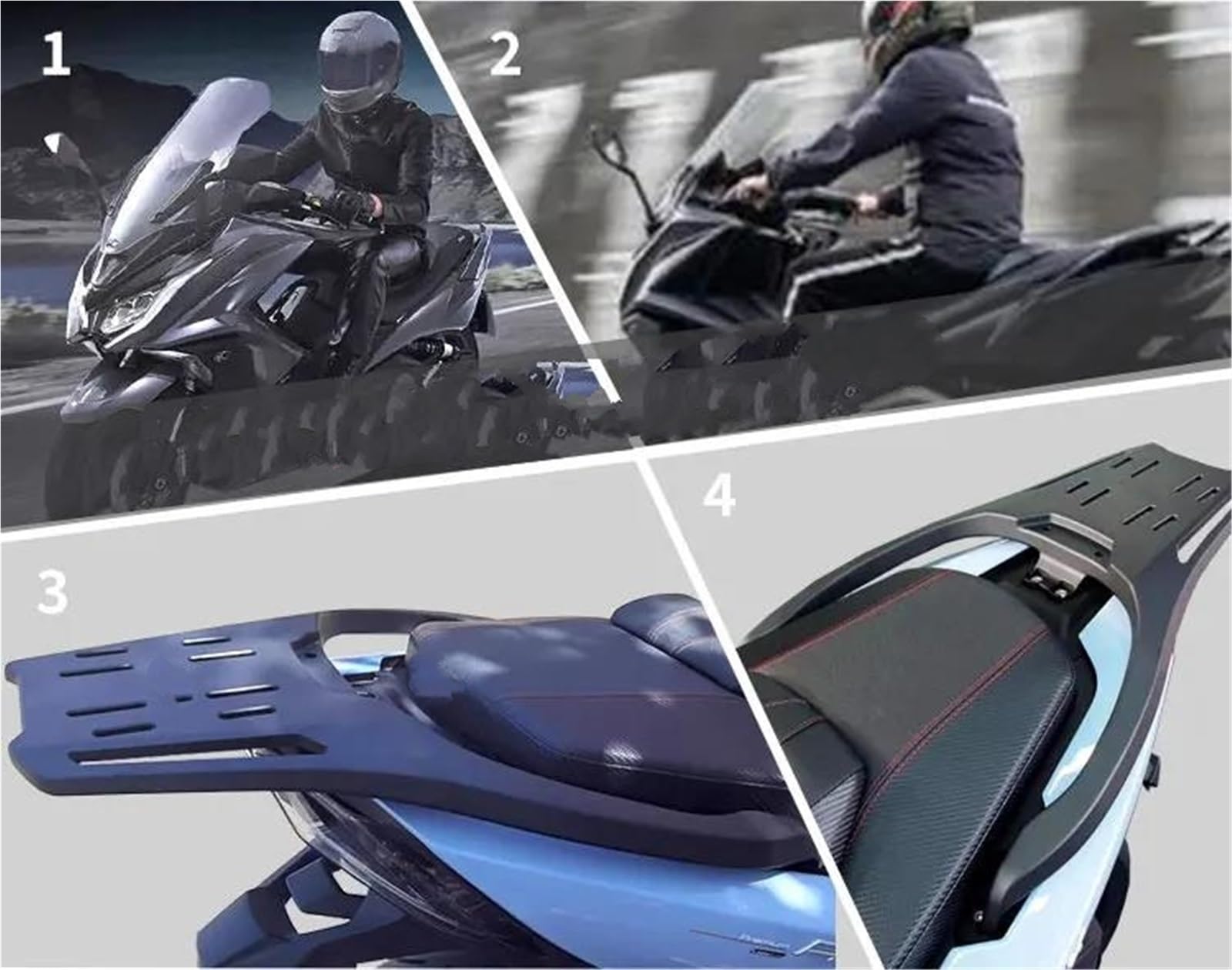 Portapacchi posteriore per moto Supporto Per Bauletto Posteriore Per Portapacchi Per Moto Per KYMCO Per AK550II Del 2023 In Lega Di Alluminio Pressofuso