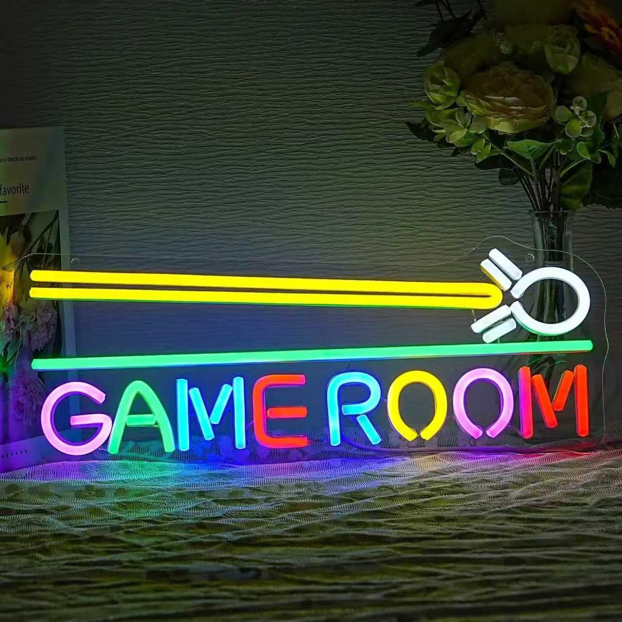 LED Billiards Neon Sign 16" USB Powered Wall Decor Light for Game Room Bar Man Cave Pool Table Party Decoration (Billiards Neon Sign 8)