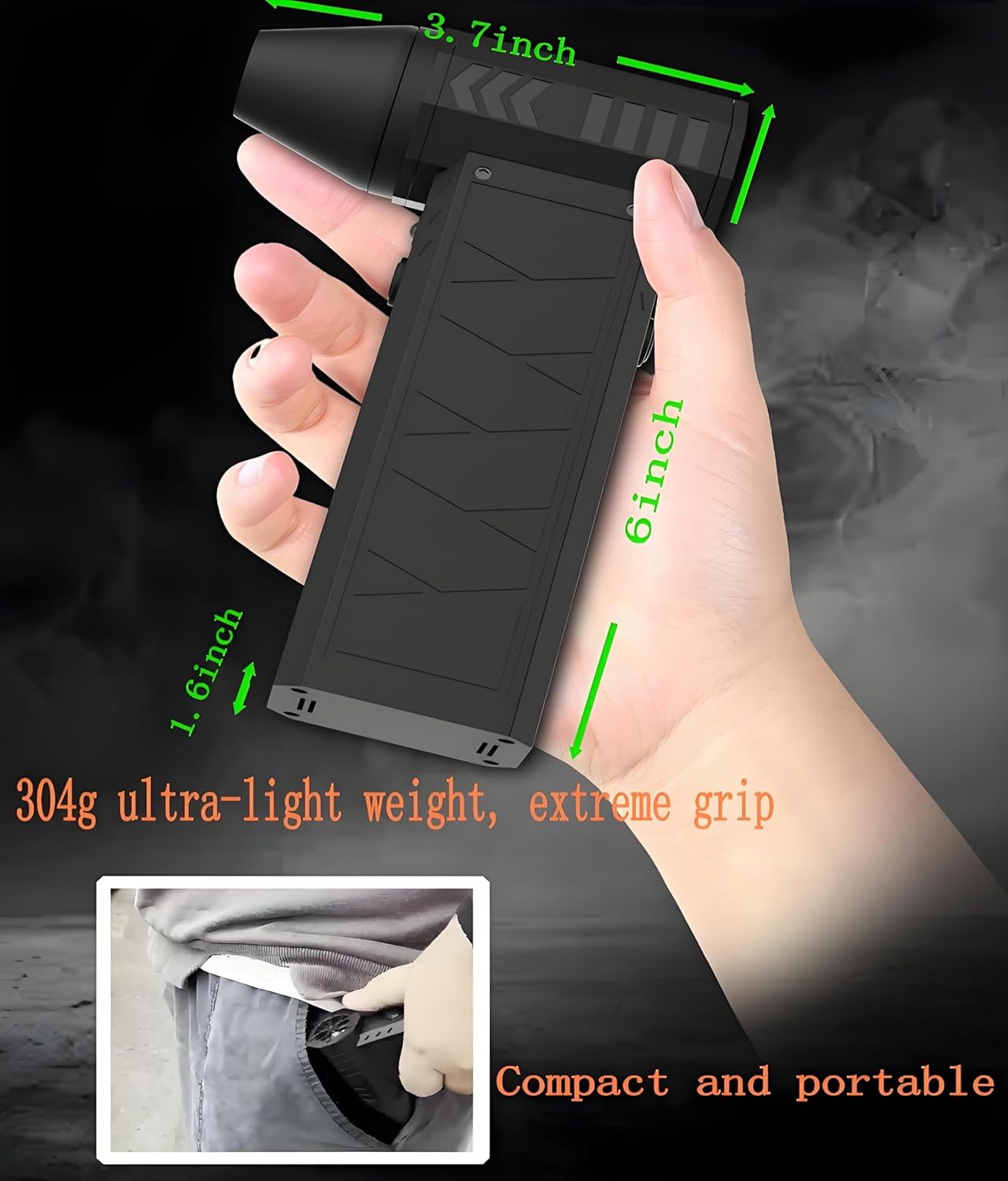 Compressed Air Duster Electric Air Duster 150000RPM Super Powerful Turbo Dry Violent Jet Fan Air Blower Gun Rechargeable Cordless Computer Electronic Keyboard PC Fan Car Cleaning Refillable Air Duster