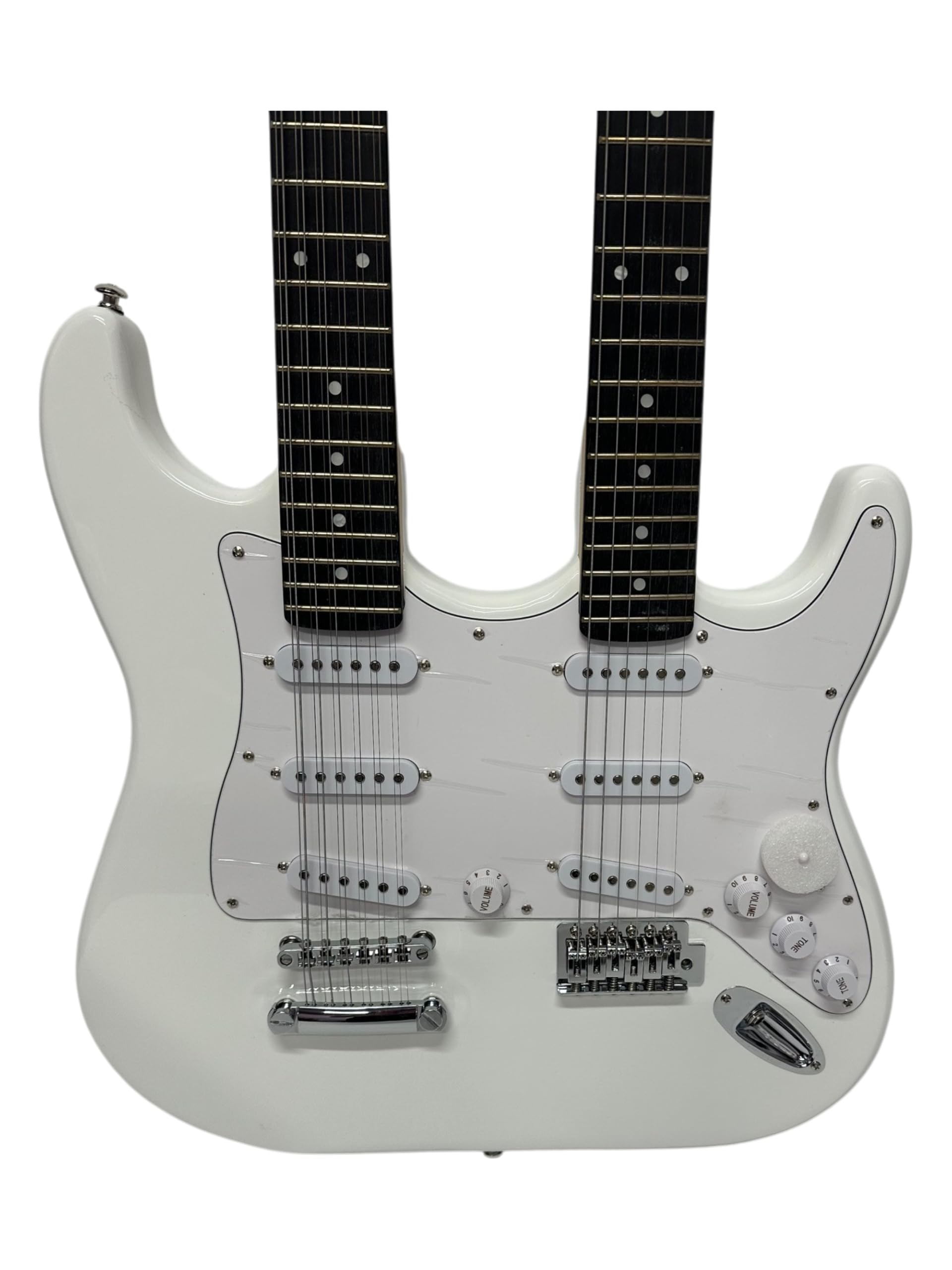 Amazon.com: Zenison Double Neck Electric Guitar White 12 String