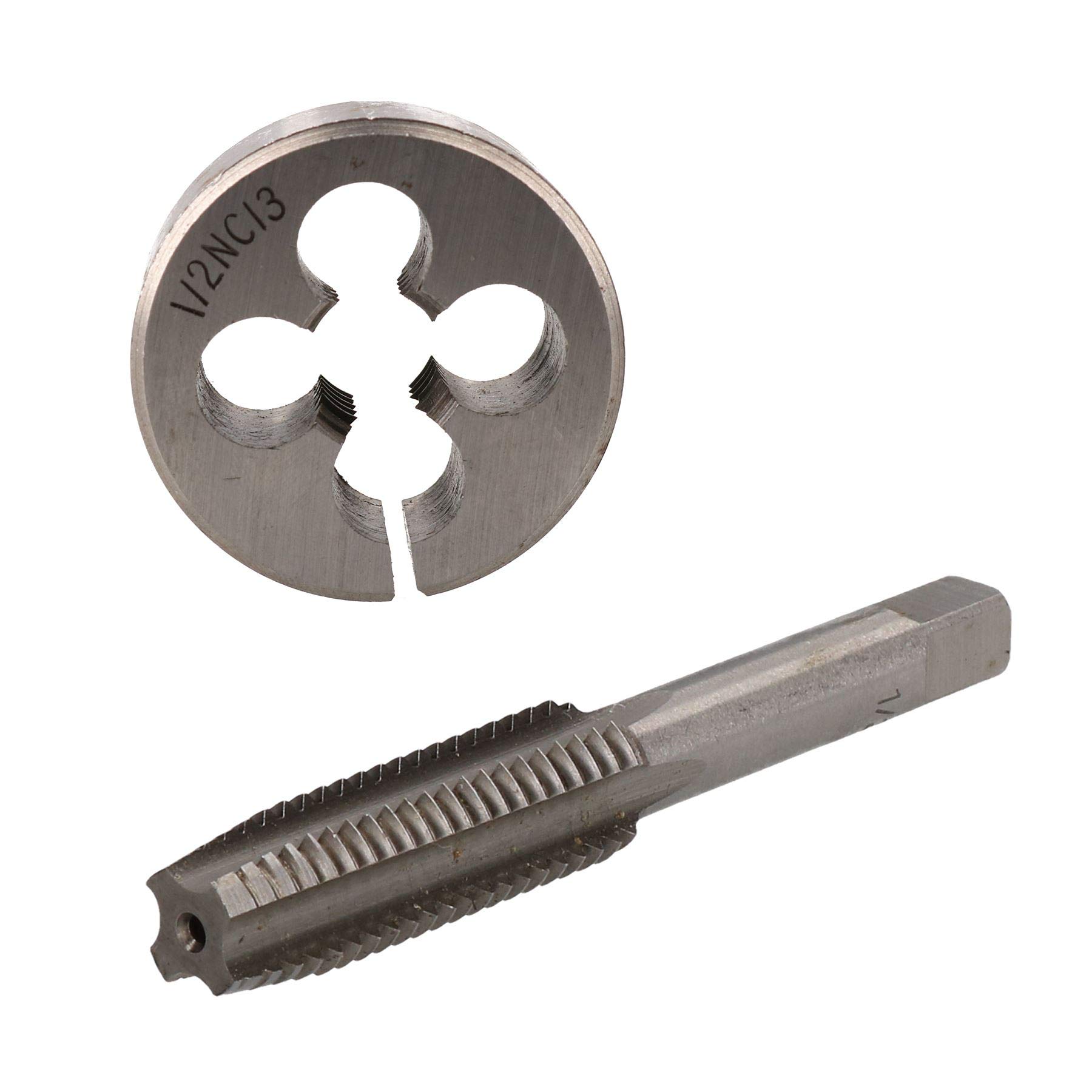 1/2" x 13 UNC Tap & Die Tungsten Steel Taper and 38mm Split Die