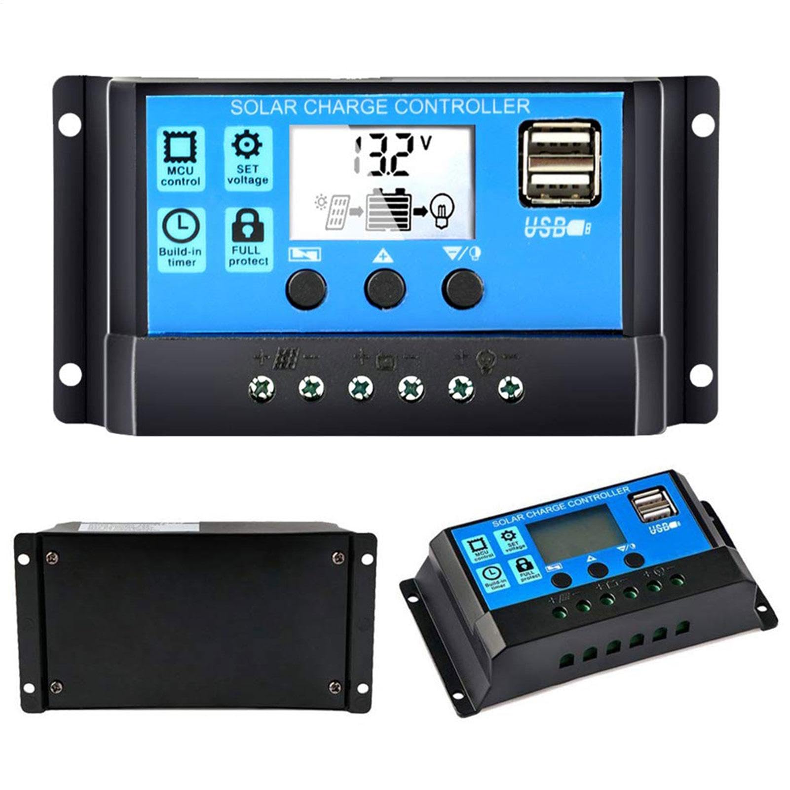 Pannelli Solari Per Case, Kit Fotovoltaico 4000W Pannello Solare Monocristallino Inverter con doppia porta USB | Impianto Solare Completo per Cam-per, Rimorchi, Marine, Off-Grid