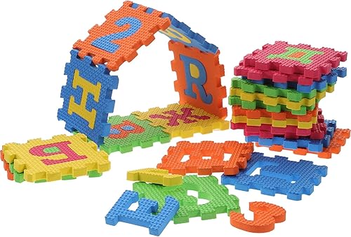 Miniatura 8 de Toyvian Tapete de rompecabezas ruso de 36 piezas, azulejos entrelazados, tapete de juego del alfabeto ruso, tapete de rompecabezas entrelazado ABC,