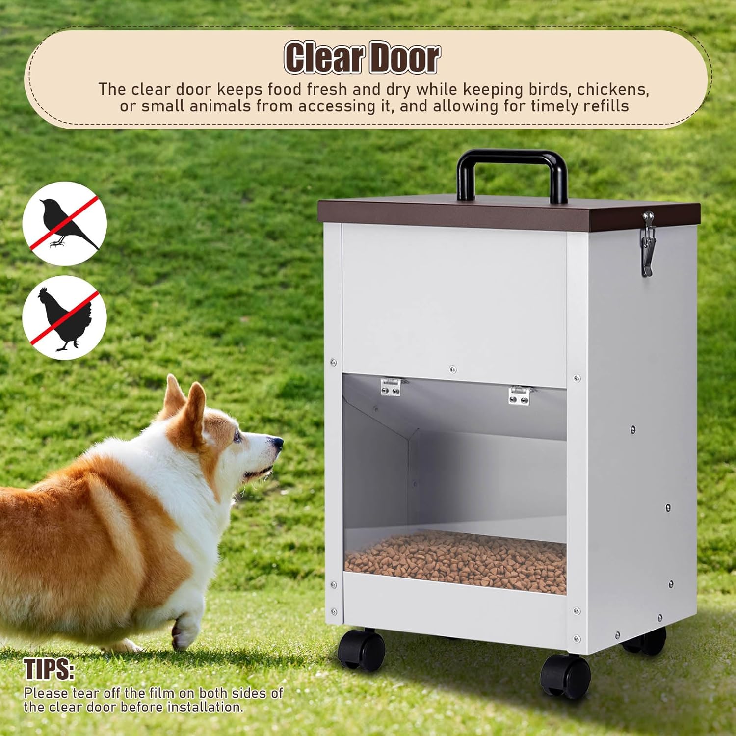 3 Gallon Automatic Dog Water Dispenser and Automatic Gravity Dog Feeder Large Breed 28 lb Capacity