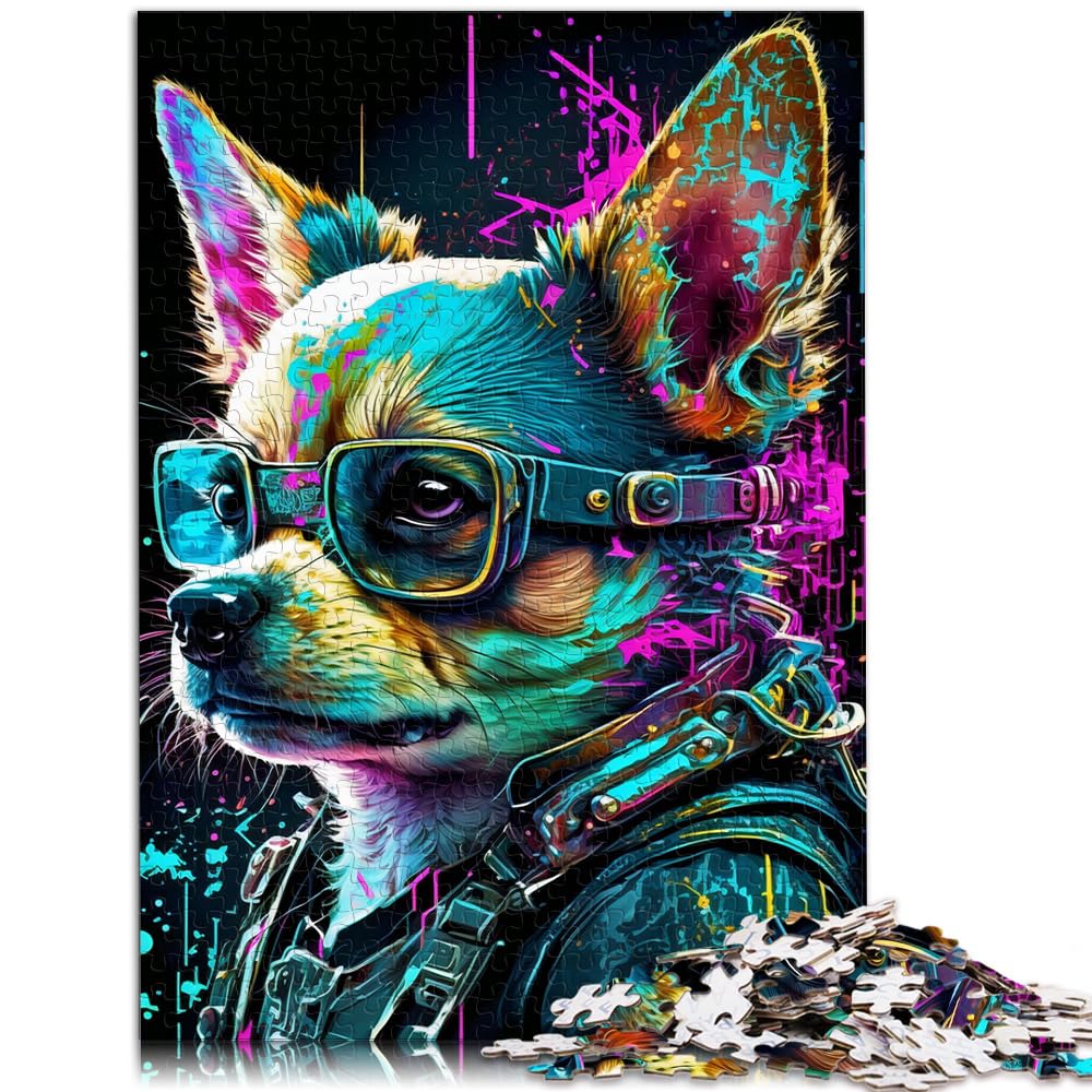 Puzzles for adults Teens Colored mechanical dog 1000 Piece Jigsaw Puzzle for Adults Wooden Jigsaw Puzzles for adults & kids Stress Relief Toys Size: 50x75cm