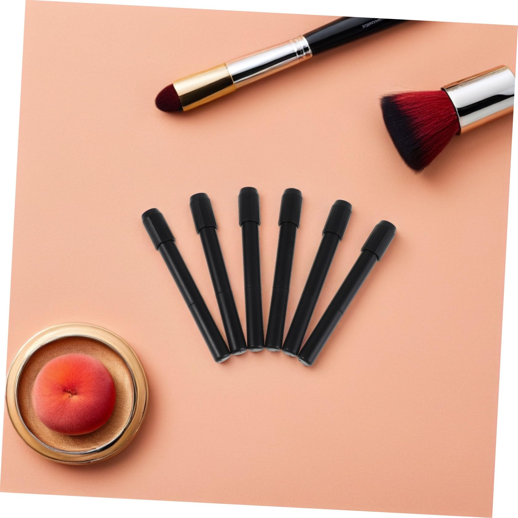60 Stck. Teiliges Augenbrauenstift Verlängerer mit Sanfter Bürste Stabiler Stifthalter für Präzises Styling Hautfreundlich und Leicht für Make-up Profis und Unterwegs