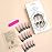 Magrace Press on Nails Long Square Fake Nails Nude Black False Nails with Designs 24 pcs Stick on Nails for Women (A-5)