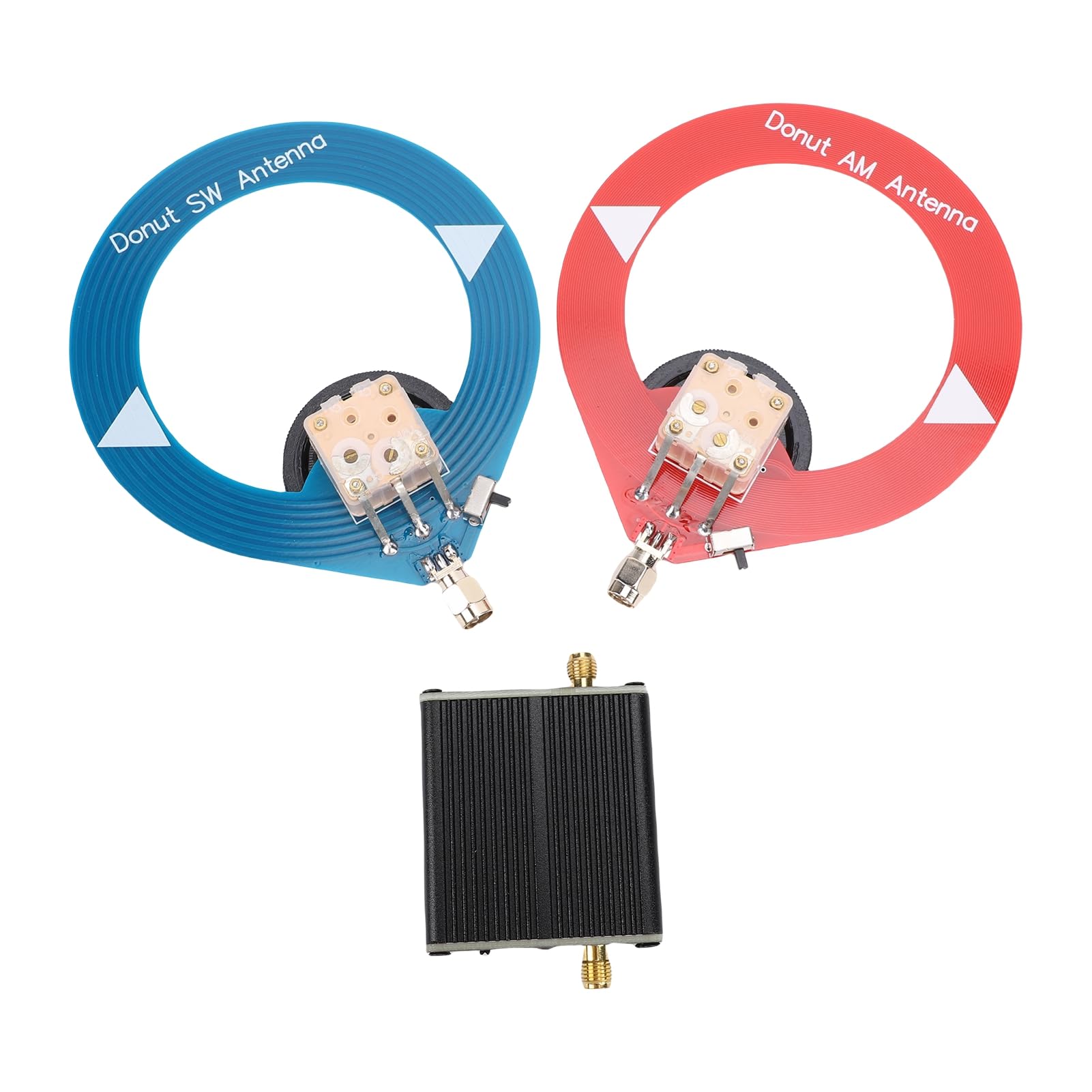Amazon.co.jp: Jectse ドーナツ アンテナ、青 SW 4MHz ～ 24MHz 赤 AM