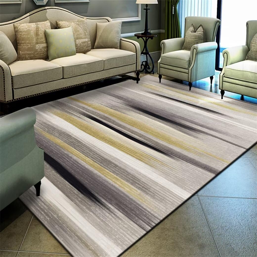 Tapis couloir long abstrait pour une entrée moderne