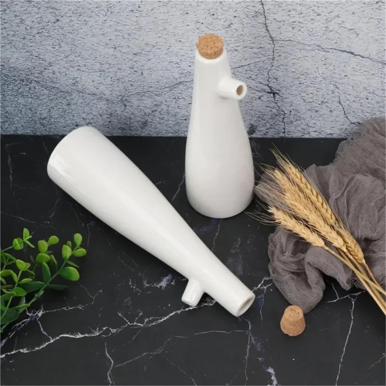 Keramische Olivenöl-Dispenserflasche Keramik Essig Porzellan Olivenöl Topf Sojasauce Flasche Gewürz Saucieren Küche Kochen Werkzeuge Lagerung Flaschen(250ml and 330ml)