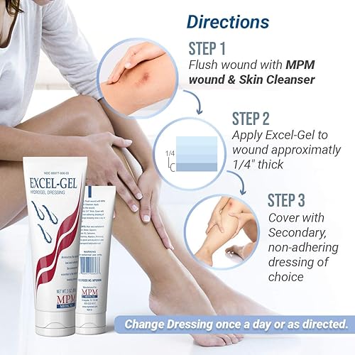 Miniatura 2 de Radiaplex Rx - Apósito de gel para heridas con ácido hialurónico, tratamiento de reacciones a la radiación, maneja heridas en la piel, tubo de 6