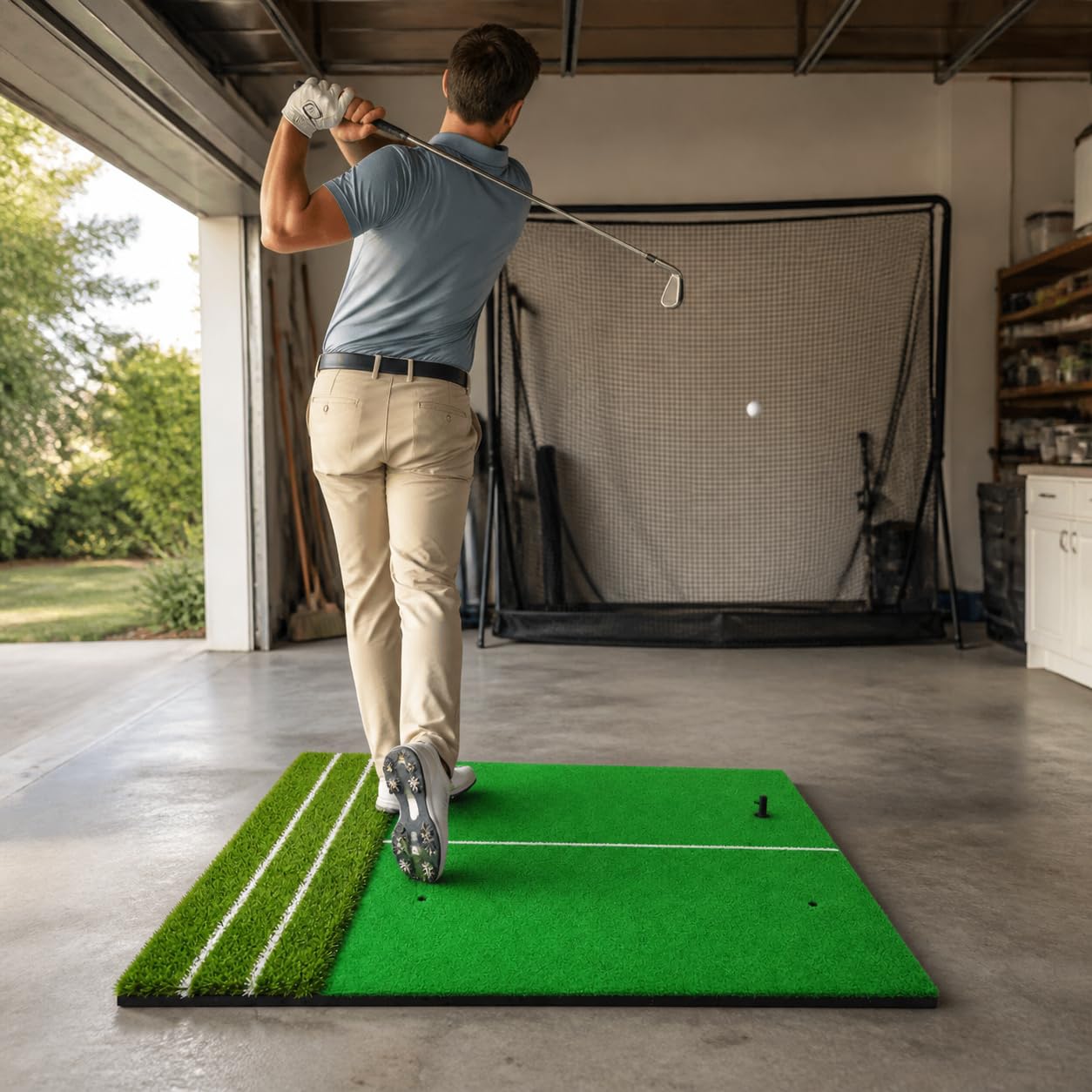 Golf Schlagmatte, Schwungführung, Eva