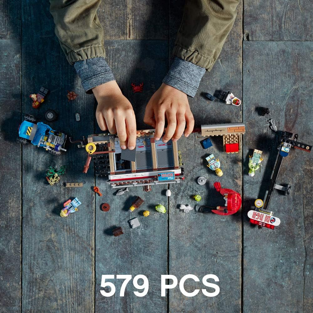 LEGO Hidden Side Shrimp Shack Attack 70422 Augmented Reality (AR) Building Set with Ghost Minifigures and Toy Car for Ghost Hunting, Tech Toy for Boys and Girls (579 Pieces)