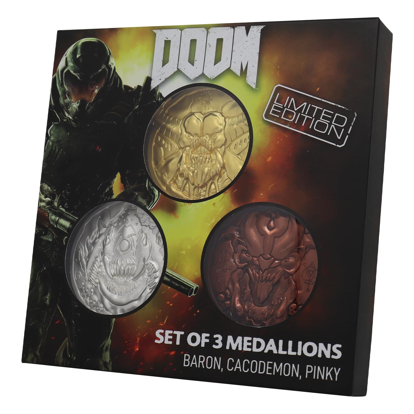 Doom Lot de 3 médaillons Arcade Mode Édition limitée